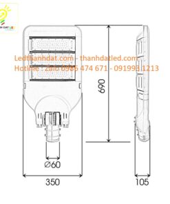 đèn đường led philips module 150w