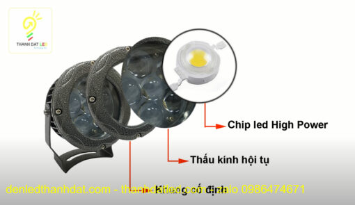 đèn led rọi cột chip cree
