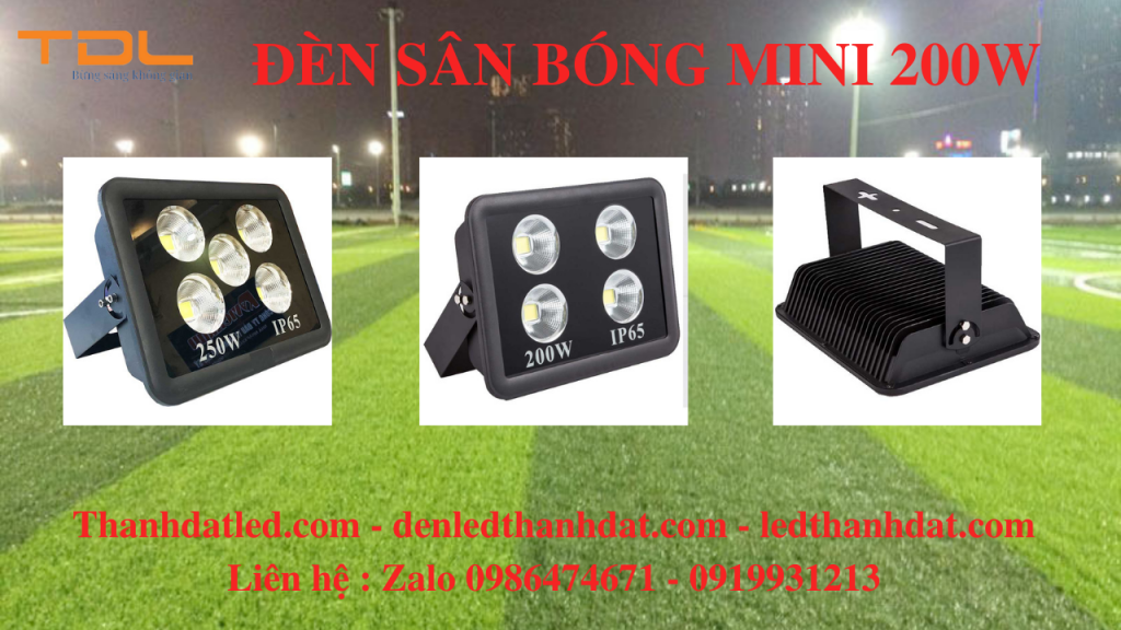 đèn pha led 200w sân bóng mini