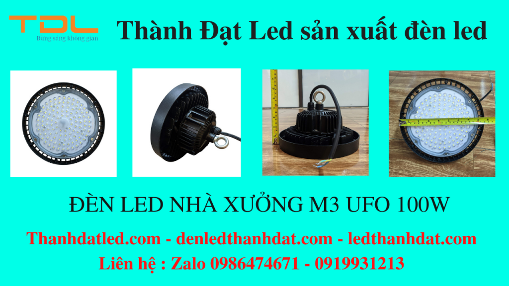 đèn led ufo 100w