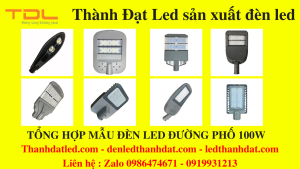 đèn led chiếu sáng đường phố 100w