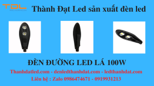 đèn đường led 100w chiếc lá