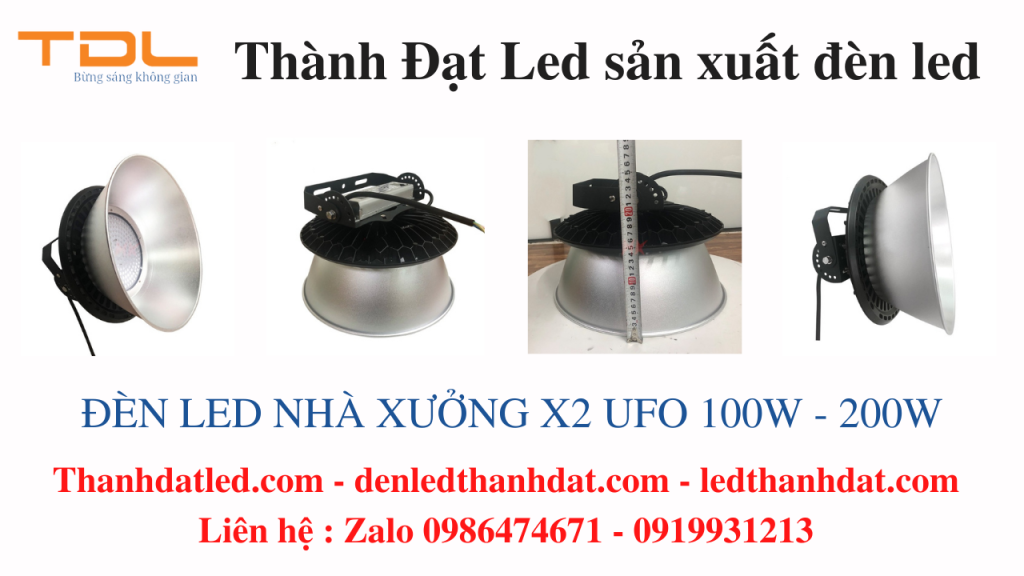 đèn led nhà xưởng ufo 100w 150w 200w highbay