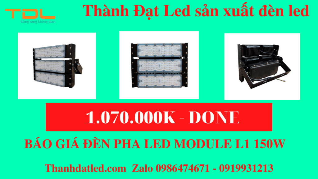 đèn pha led module l1 150w