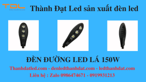 đèn đường led 150w chiếc lá