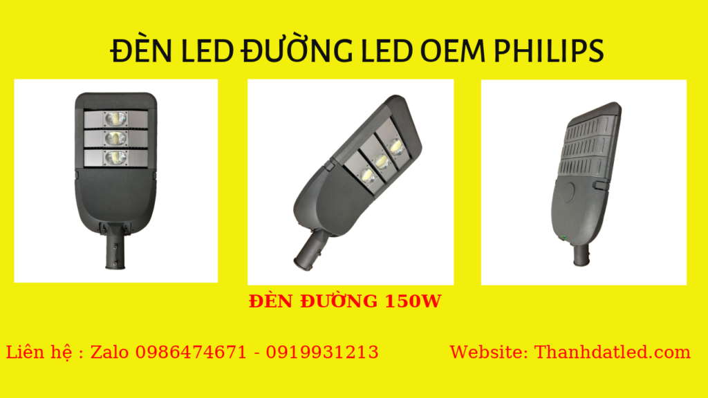 đèn led đường phố 150w cao cấp