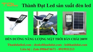 đèn năng lượng bàn chải 200w