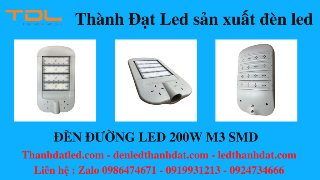 đèn đường phố M3 200w module