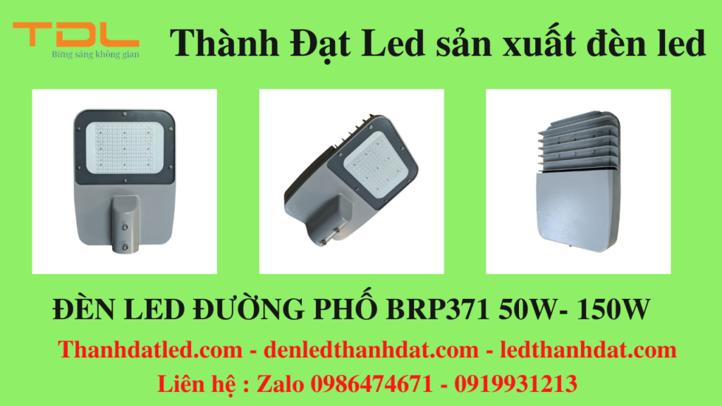 đèn led đường phố 50w 80w 100w 150w brp371