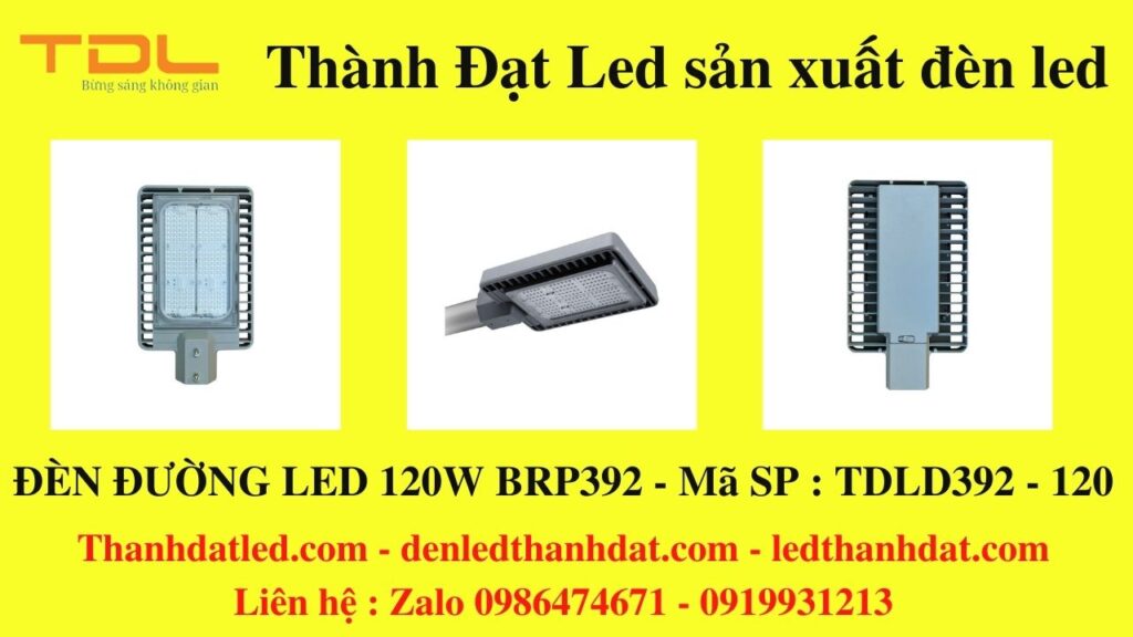 đèn đường led brp 392 120w