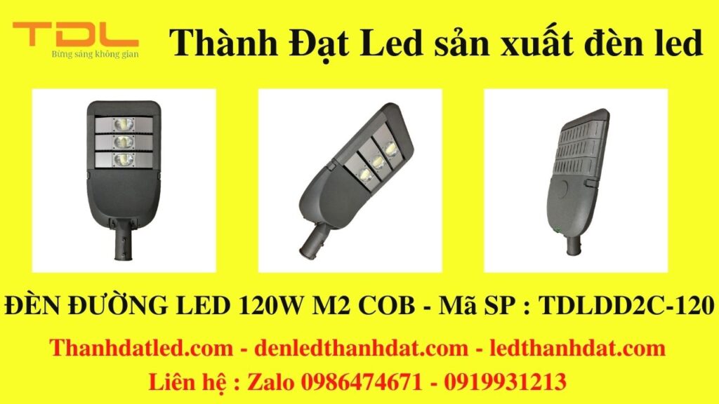 đèn đường M2 120w COB giá rẻ