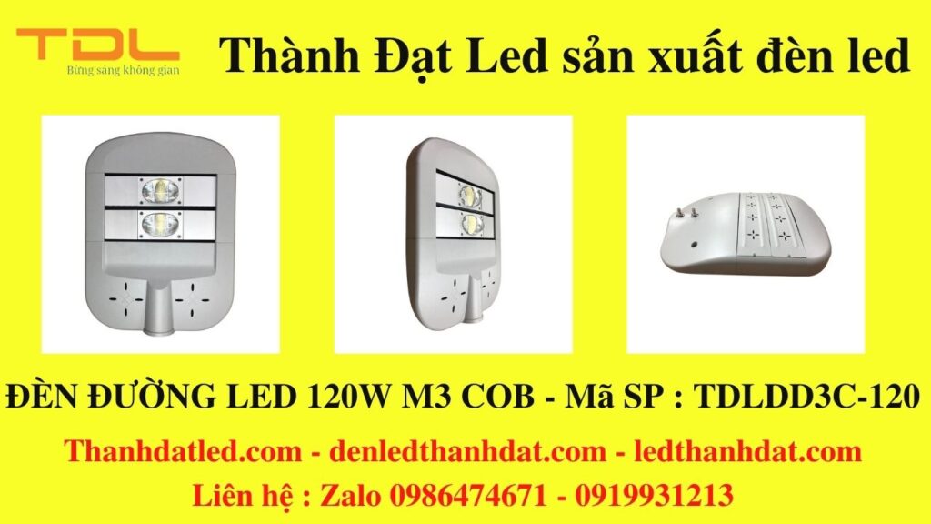 đèn đường led 120w m3 cob