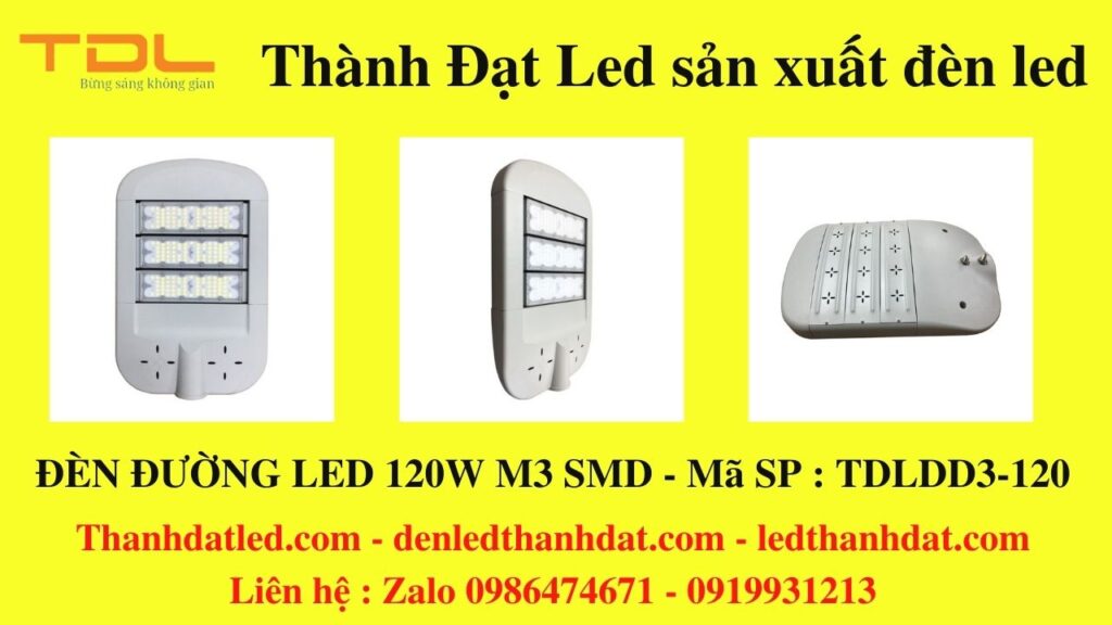 đèn đường led 120w m3 smd