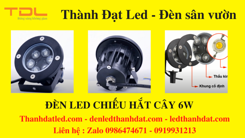 đèn led chiếu cây 6w