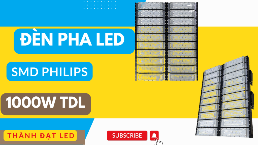 Đèn pha led module SMD PHILIPS sân bóng chuyền 1000w