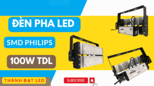 Đèn pha led module SMD PHILIPS sân bóng chuyền 100w