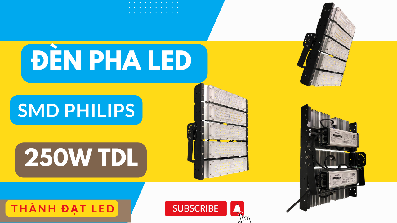 Đèn pha led module SMD PHILIPS sân bóng chuyền 250w