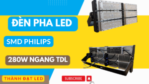 Đèn pha led module SMD PHILIPS sân bóng chuyền 280w ngang