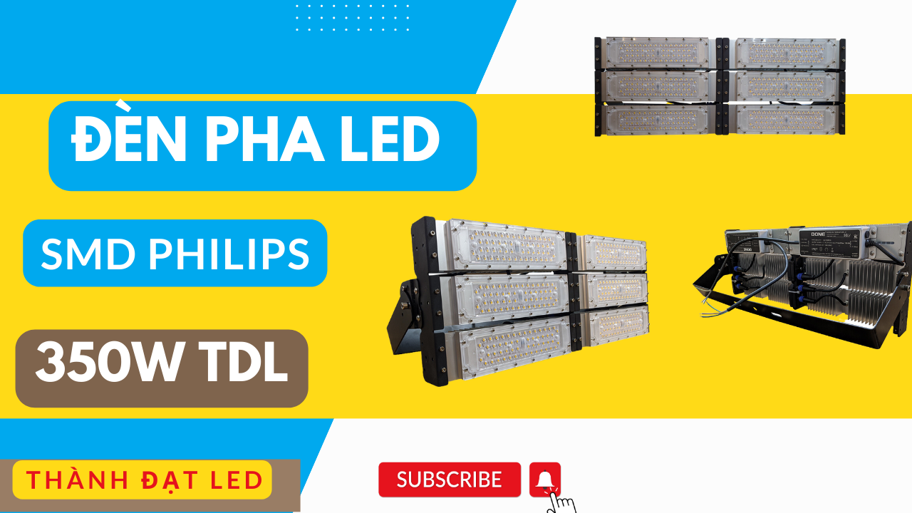 Đèn pha led module SMD PHILIPS sân bóng chuyền 350w