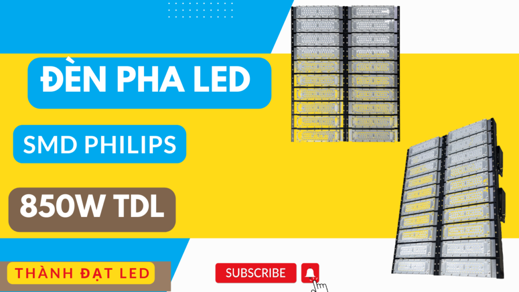 Đèn pha led module SMD PHILIPS sân bóng chuyền 850w