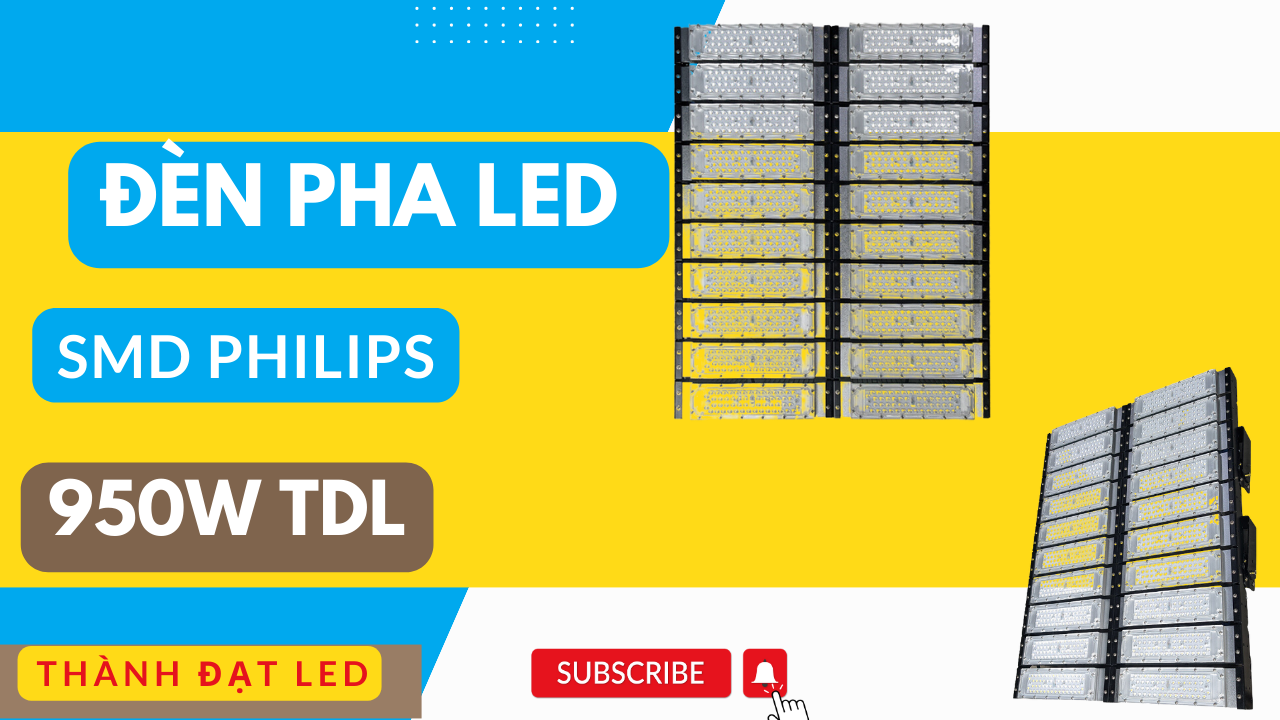 Đèn pha led module SMD PHILIPS sân bóng chuyền 950w