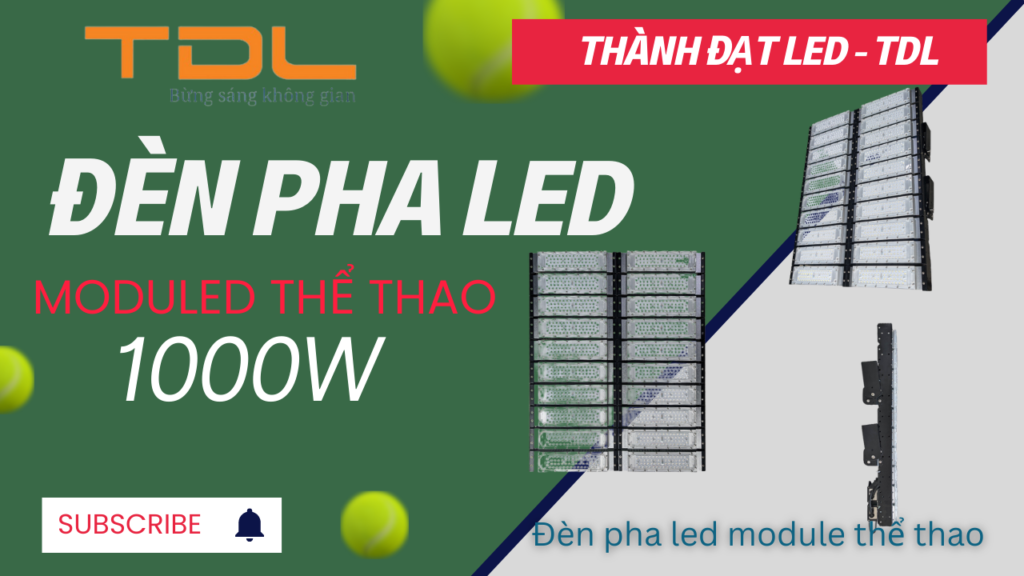 đèn pha led sân thể thao chống chói 1000w: TDLF-MTT1000