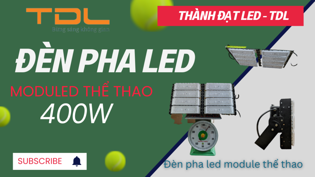 đèn pha led sân thể thao chống chói 400w: TDLF-MTT400