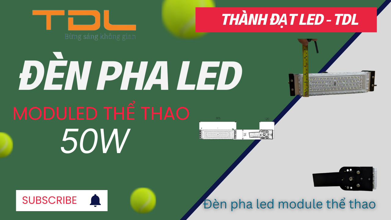 đèn pha led sân thể thao chống chói 50w