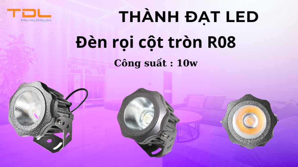 đèn rọi cột r08 10w