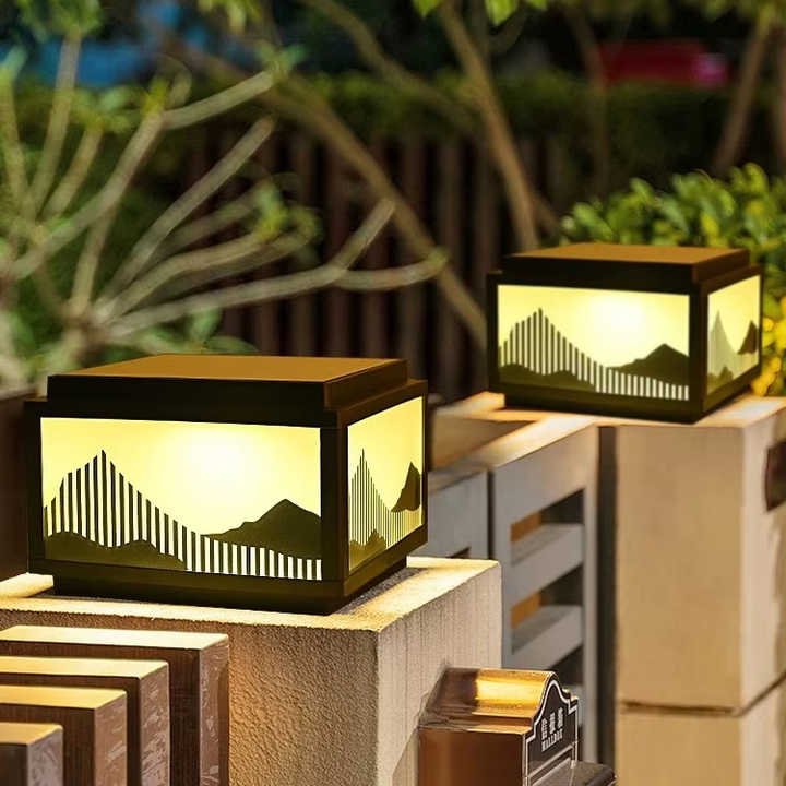 Trụ Đèn Năng Lượng Mặt Trời 30cm (TDL-TCNL04) Thành Đạt Led