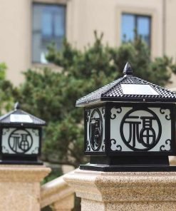 Đèn Cổng Năng Lượng Mặt Trời Trụ Cổng 46cm (TDL-CBD606) Thành Đạt Led