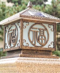 Đèn Cổng Năng Lượng Mặt Trời Trụ Cổng 25cm (TDL-CBD606) Thành Đạt Led