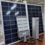 Đèn đường năng lượng mặt trời dự án 80w 100w 60ah 72ah 84ah 96ah 102ah Thành Đạt Led