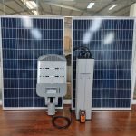 Đèn đường năng lượng mặt trời dự án 80w 100w 60ah 72ah 84ah 96ah 102ah Thành Đạt Led