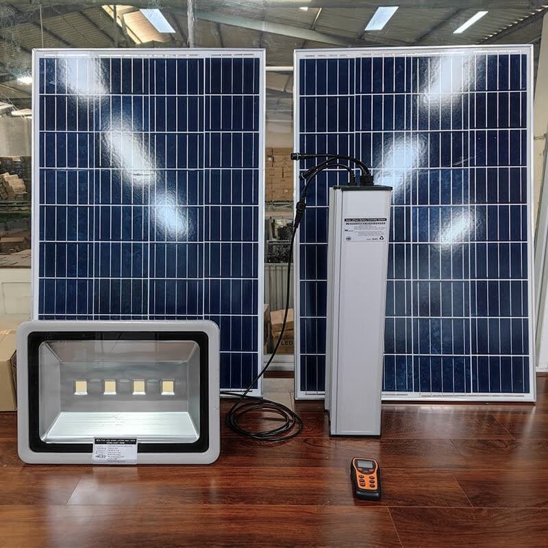 Đèn pha năng lượng mặt trời dự án 80w 100w 60ah 72ah 84ah 96ah 102ah Thành Đạt Led