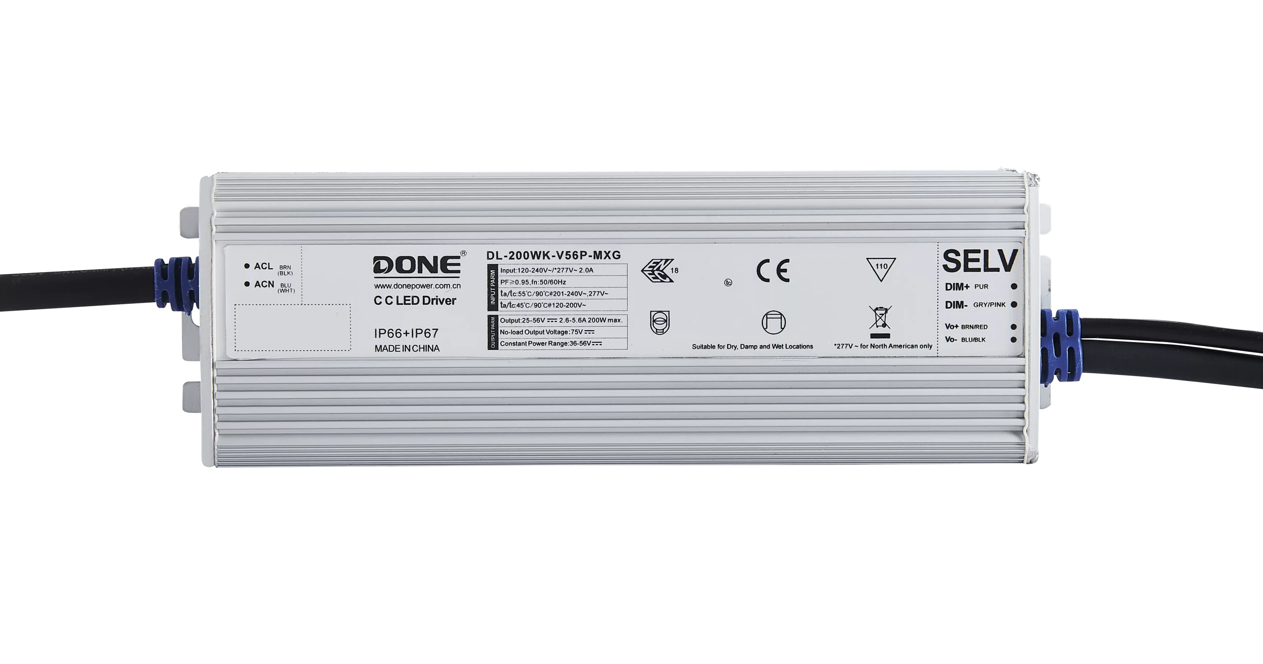 Nguồn Done 200w Driver led DIM 6 cấp (DL-200w Driver led DIM 6 cấp-V286A-MXG)
