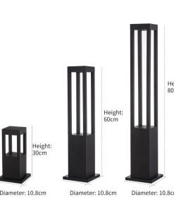 Đèn led Nấm Trang Trí Sân Vườn Vuông 10w 40cm (TDLN-V02)