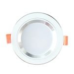Đèn âm trần đế đúc viền bạc 7W – Thành Đạt Led