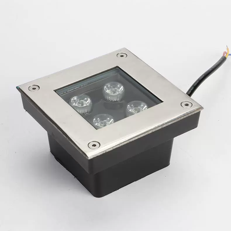 Đèn led Hắt Âm Đất 4w Vuông (TDLAD-V4)