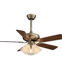 Quạt trần đèn trang trí 137 cánh gỗ