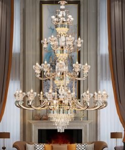 Đèn trang trí thả pha lê cao cấp 6018T30 Thành Đạt