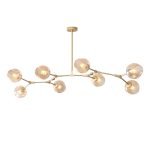 Đèn thả hiện đại chao vàng và chao khói 23N7 Thành Đạt