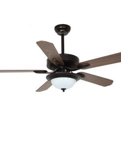 Quạt trần đèn trang trí 121 Cánh gỗ Plywood 5 Cánh